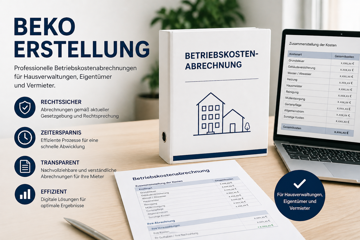 Erstellung von Betriebskostenabrechnungen (BEKO)
