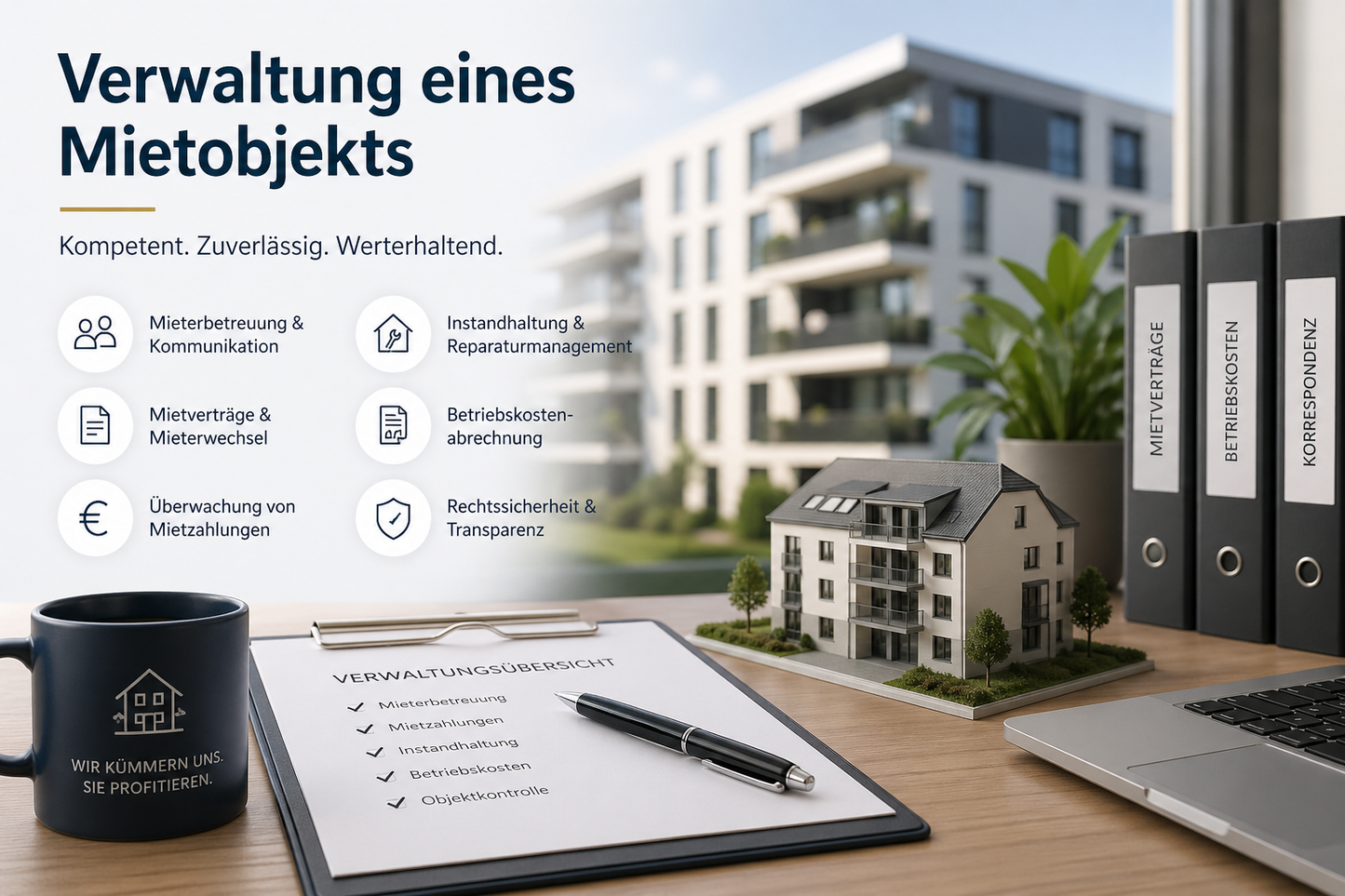 Verwaltung eines Mietobjekts